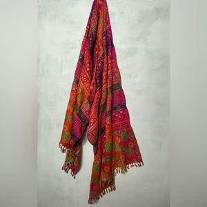 Warm Blanket Shawl in Vivid Colours